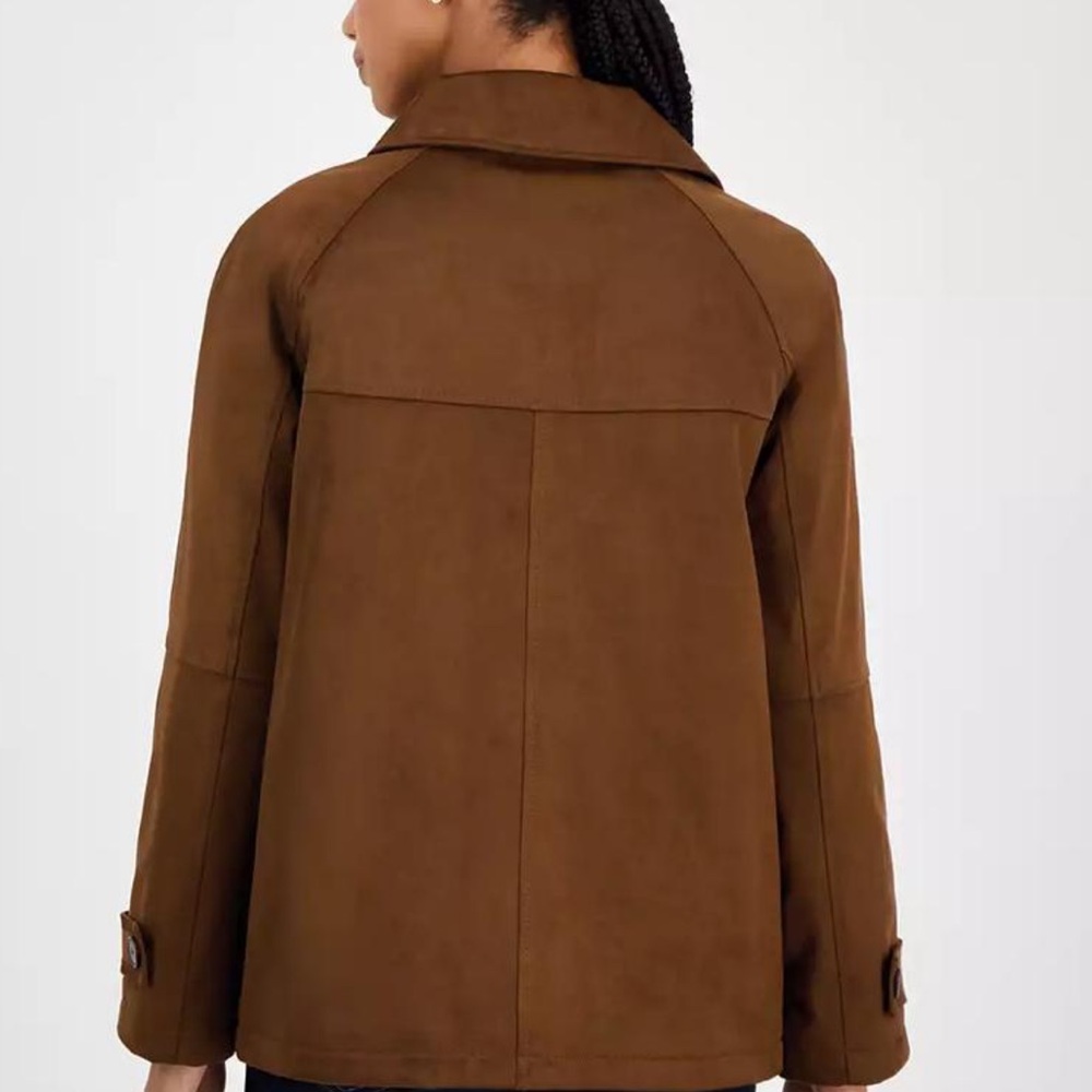 Michael Kors Faux Suede Jacket Size Medium NWT - Picture 3 of 11